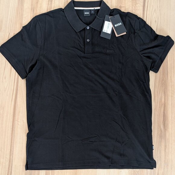 NWT BOSS Pallas Polo Shirt – Black – Size XXL – New With Tags